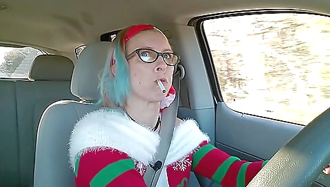 Holiday Car Masturbation