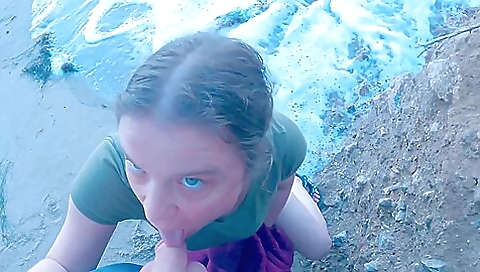 Giving Step mom A Creampie While Out Walking On The Beach With Erin Electra